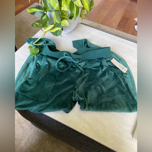 NWT Stars Above Women’s Cozy Green Fleece Lounge Jogger Pants - Picture 5 of 12